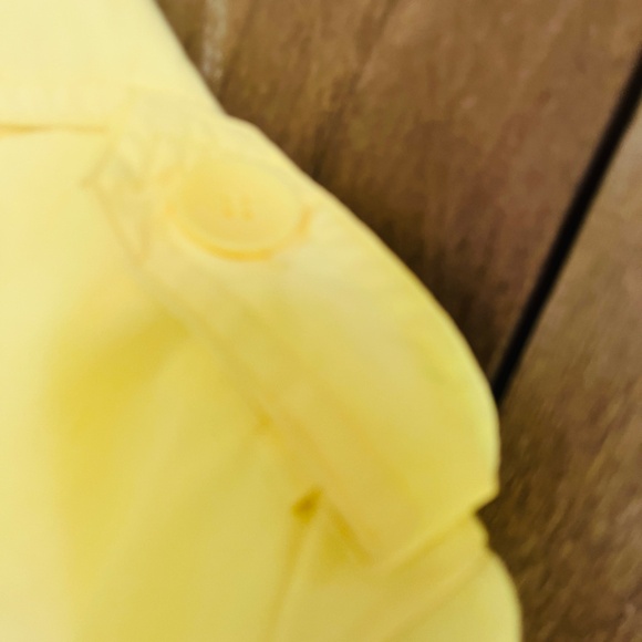 GEORGE Yellow Double-Breasted Trench Coat Belted Cotton Windbreaker Jacket L - Picture 16 of 17